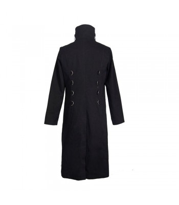 Mens Gothic Coat Stand Collar Punk Rock Coat Windbreaker (2025)